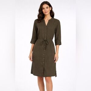 Standard James PERSE Linen Midi Dress | Size 4 / XL